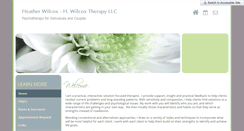 Desktop Screenshot of hwilcoxtherapy.com