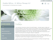 Tablet Screenshot of hwilcoxtherapy.com